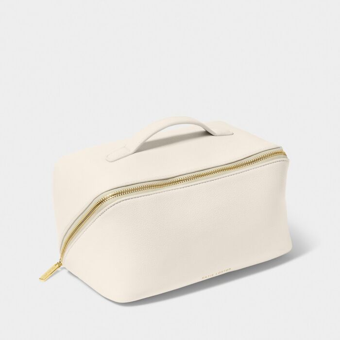 Katie Loxton Large Makeup & Wash Bag - Off White